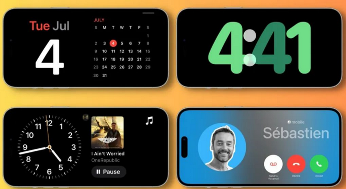 奉新苹果手机维修分享iOS17横屏充电待机显示有什么好处 
