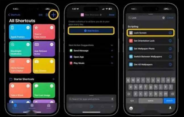 奉新苹果14锁屏维修店分享iPhone14升级iOS16.4后如何创建锁屏快捷方式 